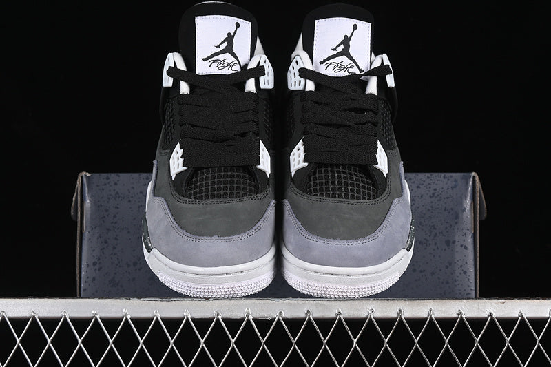 Nike Air Jordan 4 Retro Fear Black White Anthracite Sneakers
