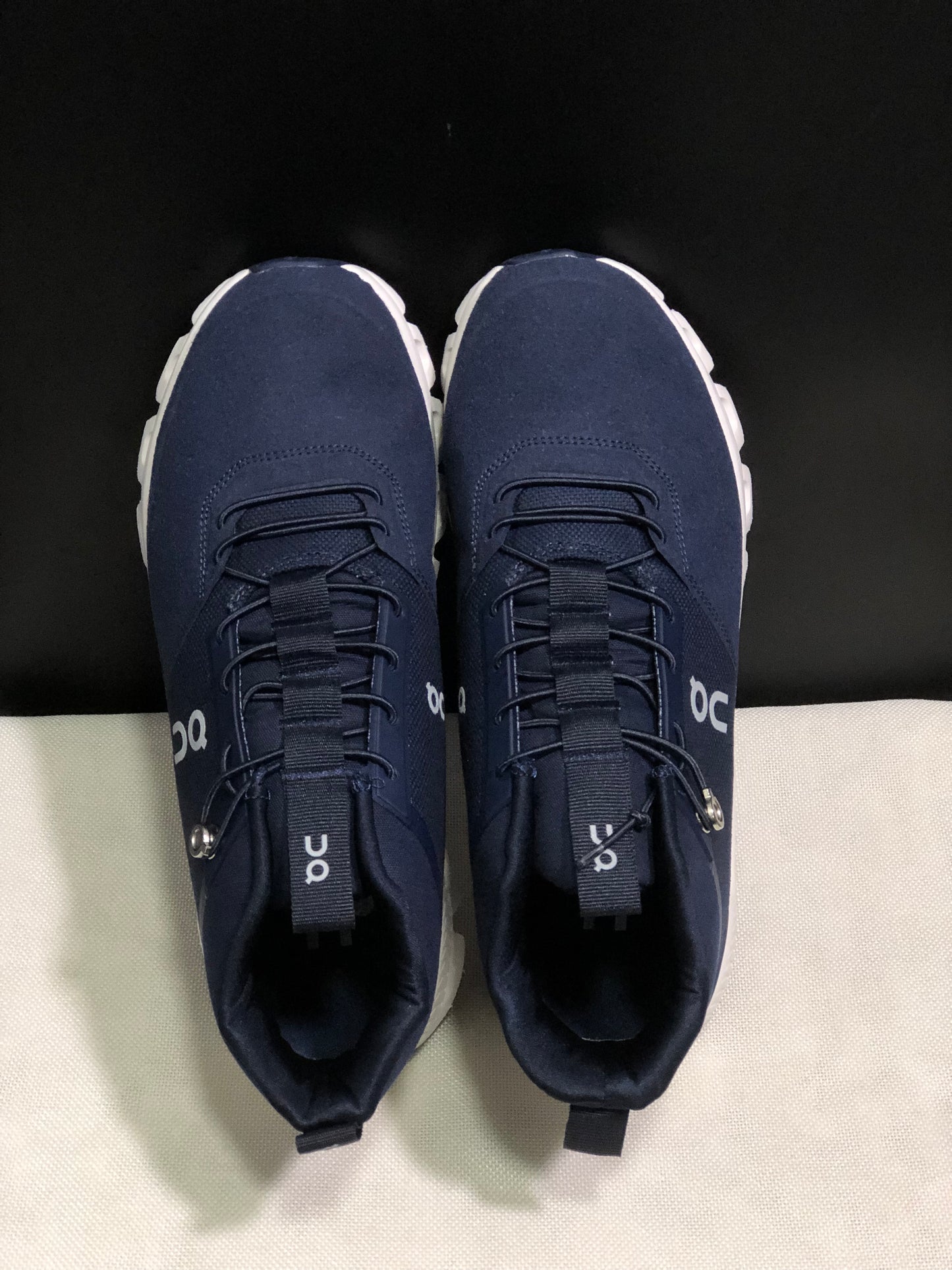 On Running Cloud Hi Edge Outdoor Training Running Shoes Dark Blue/White