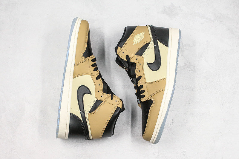 Nike Air Jordan 1 Retro High Black Mushroom Sneakers