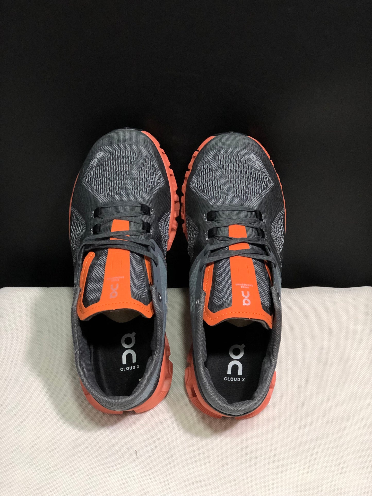 On Running Cloud X Lightweight Running Shoes Lime/Rust Red