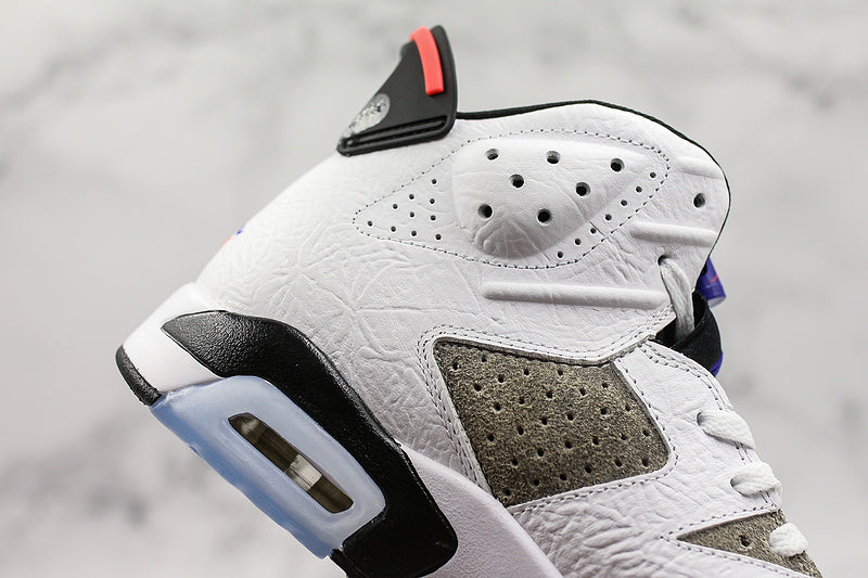 Nike Air Jordan 6 Retro Flight Nostalgia White Gray Sneakers