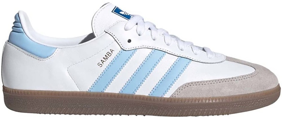 Adidas Samba Cloud White Clear Sky White Blue EG9327 Shoes