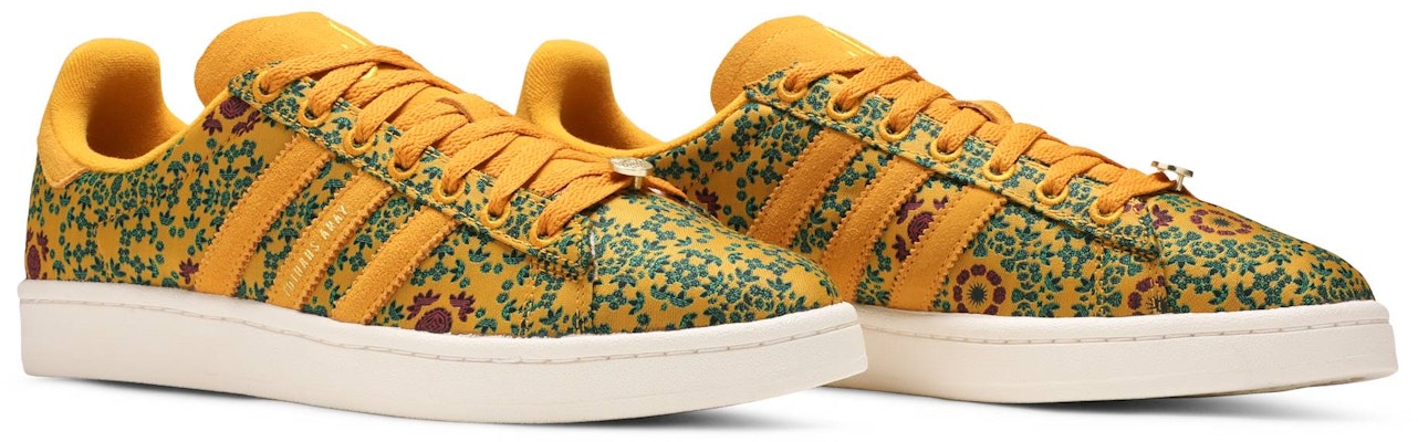 Yara Shahidi Adidas Campus Floral Yellow GW3232 Lifestyle Shoes