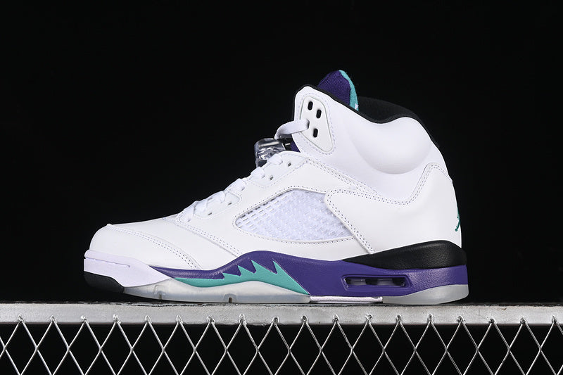 Nike Air Jordan 5 Retro Grape White New Emerald-Grp Sneakers