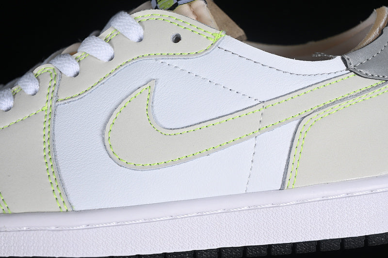 Nike Air Jordan 1 Low OG Black Sole White Ghost Green Sneakers