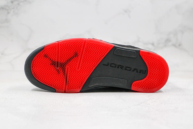 Nike Air Jordan 5 Retro Low Alternate 90 Black Red Sneakers
