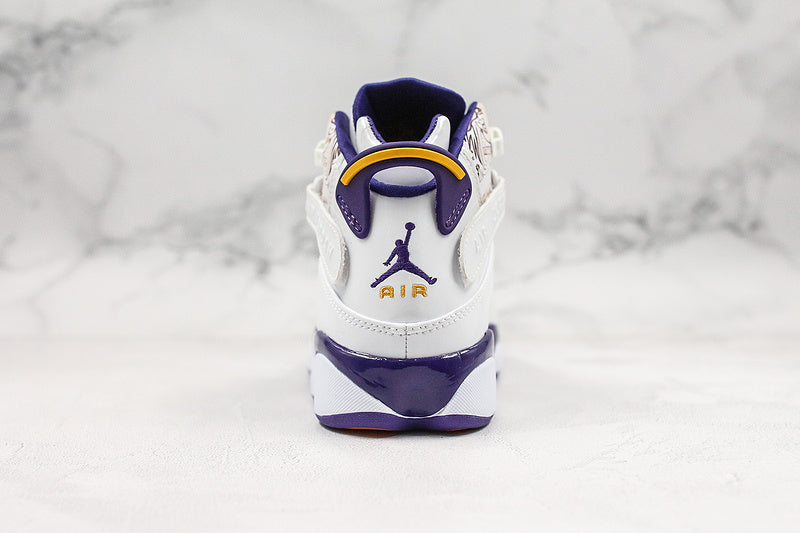 Nike Air Jordan 6 Rings White Purple Sneakers