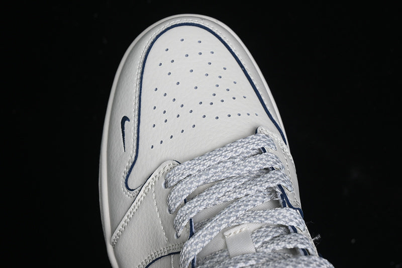 Nike Air Jordan 1 Low Supreme Navy Off White Sneakers