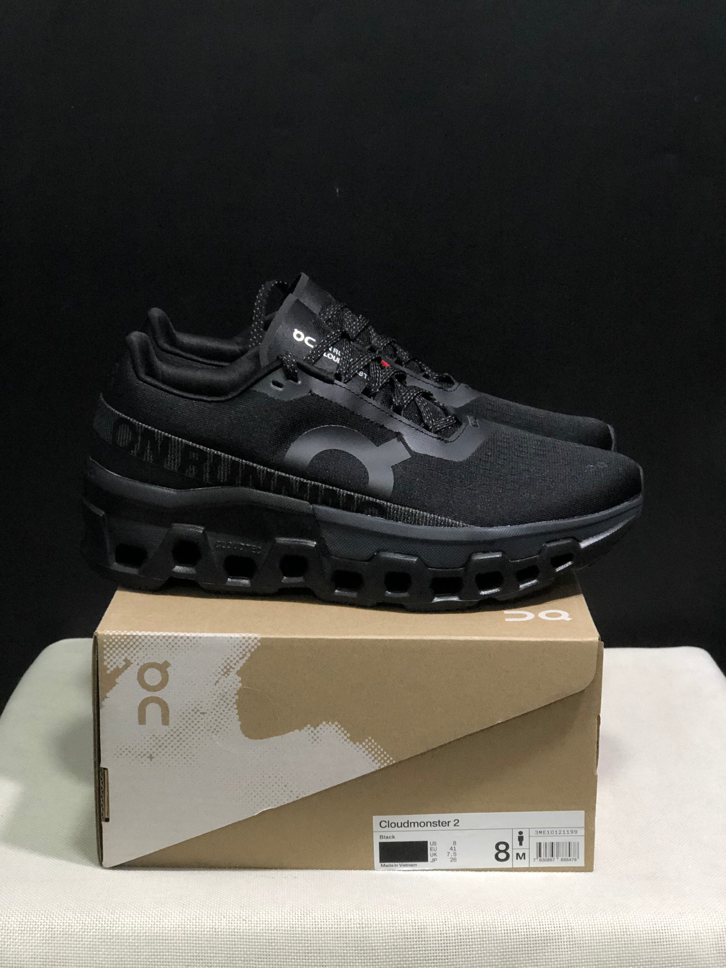 On Running Cloudmonster 2 Shock-Absorbing And Breathable Running Shoes Black