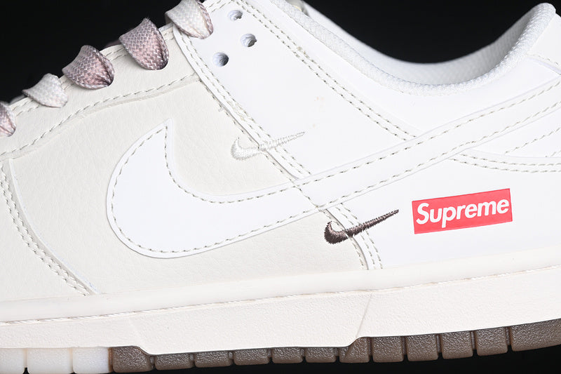 Nike Air Jordan SB Dunk Low Supreme White Sneakers