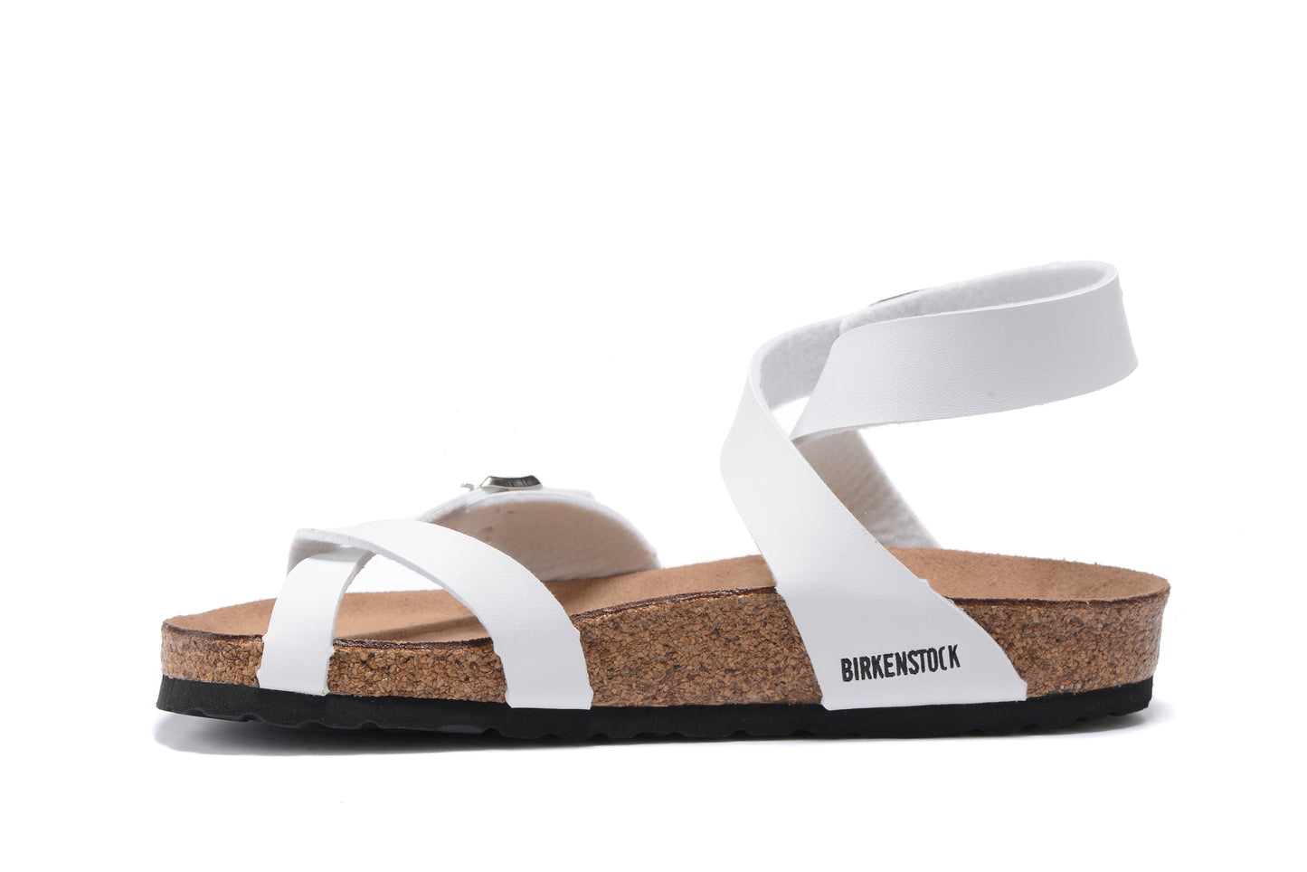 Birkenstock Yara Oiled White Matte Leather Gladiator Sandal