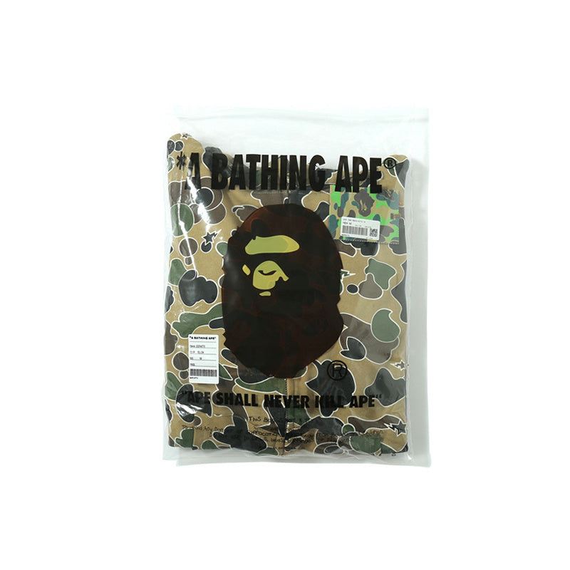 A Bathing Ape BAPE Shark Head STA Star Camo Hoodie Yellow