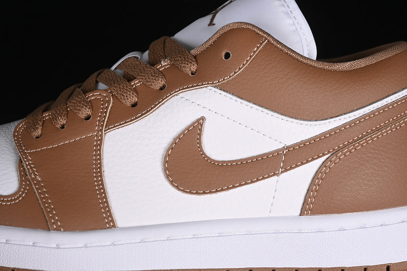 Nike Air Jordan 1 Low Archaeo Brown White Sneakers