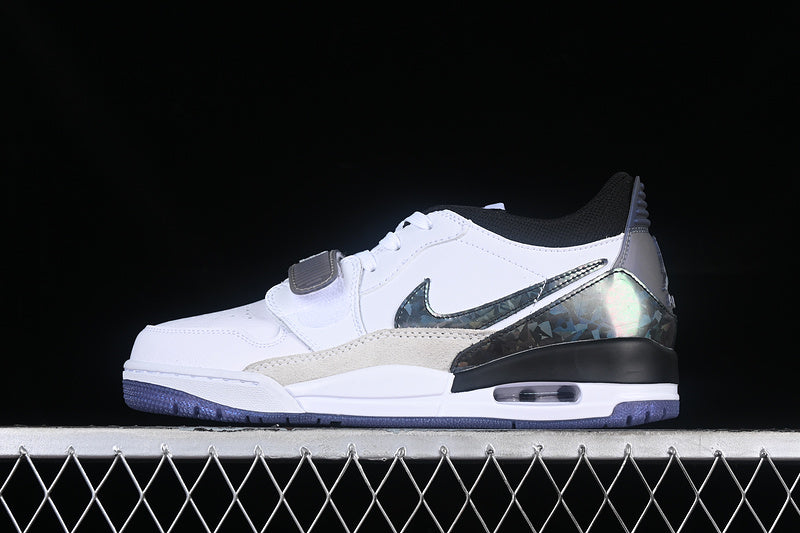 Nike Air Jordan Legacy 312 Low 25th Anniversary Grey White Purple Sole Sneakers