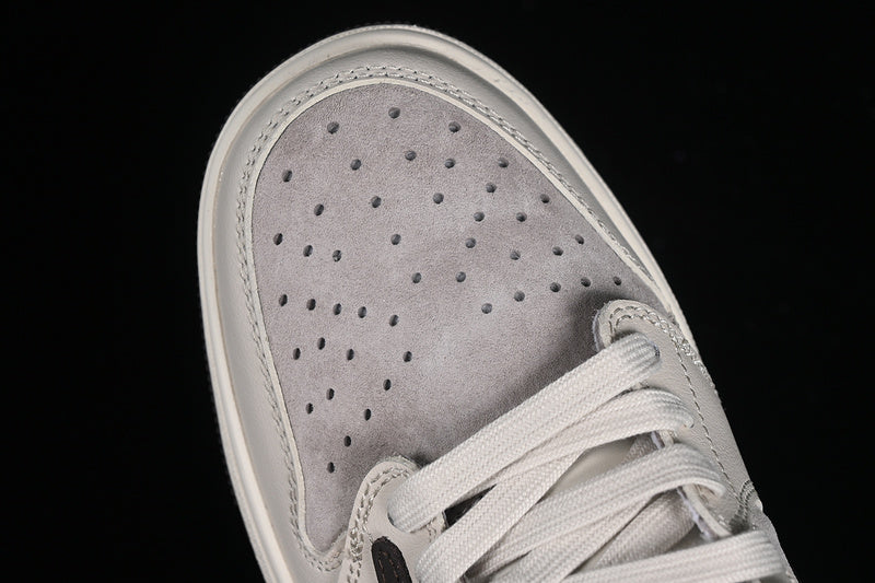 Nike Air Jordan 1 Low LV Travis Scott Fragment Design OG SP Black Sole Grey White Sneakers
