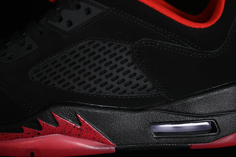 Nike Air Jordan 5 Retro Low Gym Red Metallic Hematite Black Sneakers