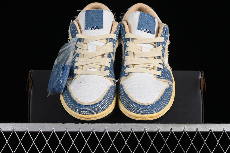 Nike Air Jordan 1 Low SE Denim Blue White Sneakers