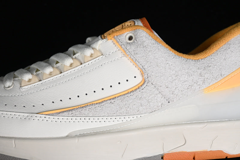 Nike Air Jordan 2 Low Craft Melon Tint Light Curry Cobblestone Muslin Sneakers
