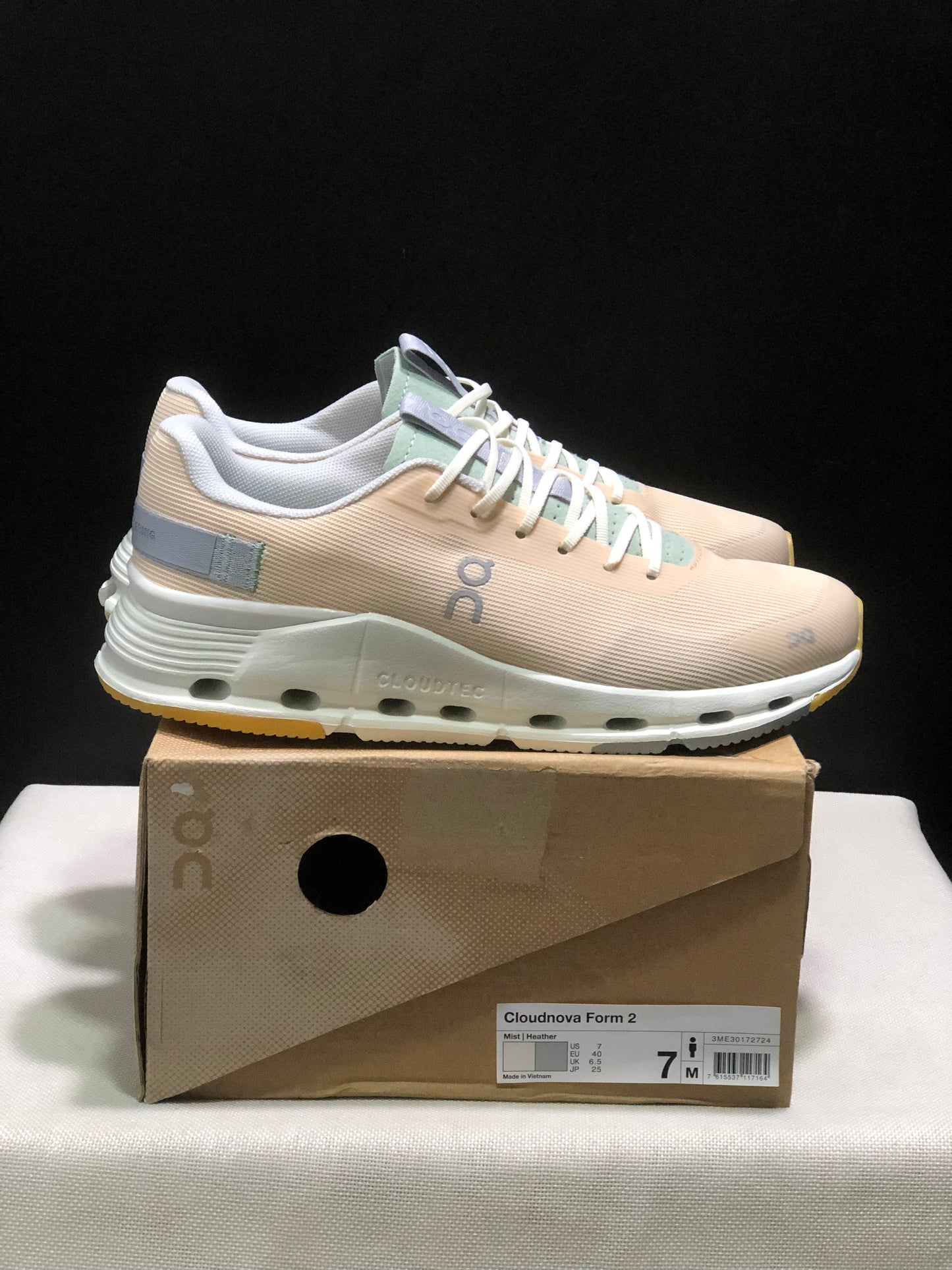 On Running Cloudnova Form 2 Fashionable Casual Running Shoes Mist/Heather