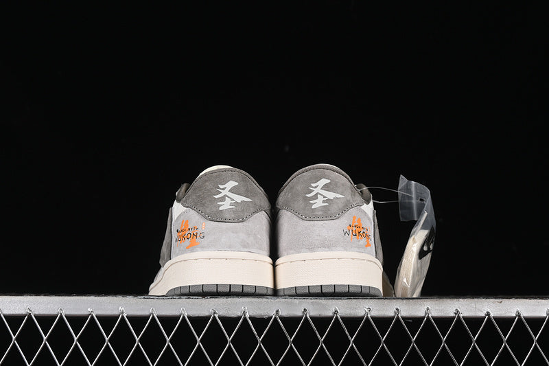 Nike Air Jordan 1 Low WU KONG Travis Scott Fragment Design OG SP White Brown Gray Sneakers