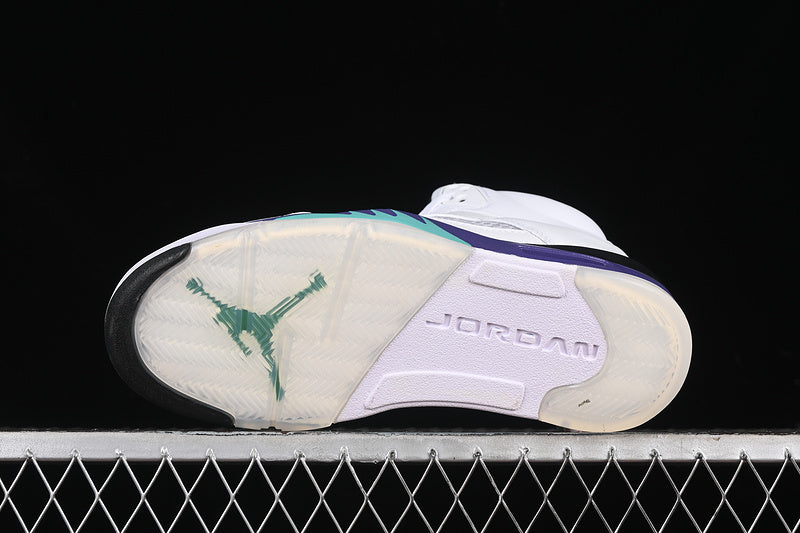Nike Air Jordan 5 Retro Grape White New Emerald-Grp Sneakers