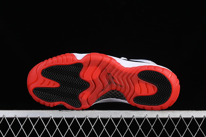 Nike Air Jordan 11 Retro White Black Red Sneakers