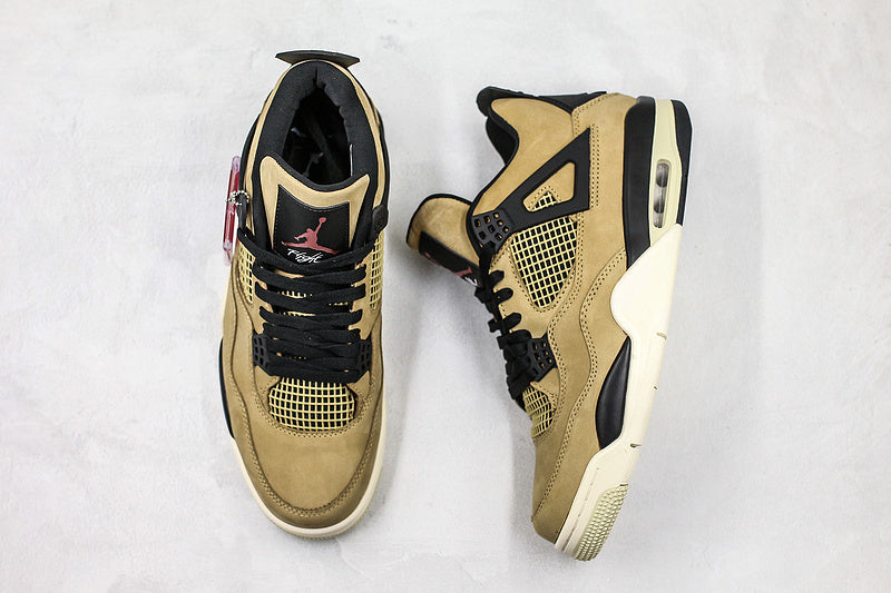 Nike Air Jordan 4 Retro Pale Ivory Black Sneakers