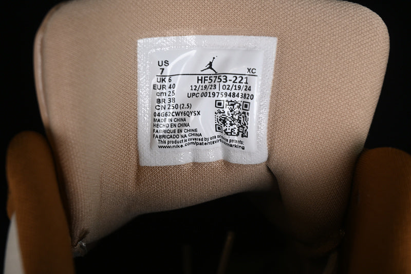 Nike Air Jordan 1 Low White Light Brown Sneakers