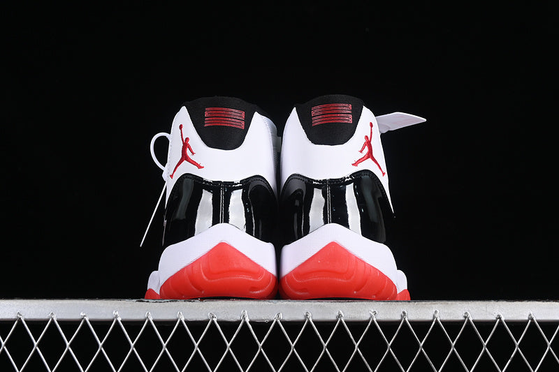 Nike Air Jordan 11 Retro White Black Red Sneakers