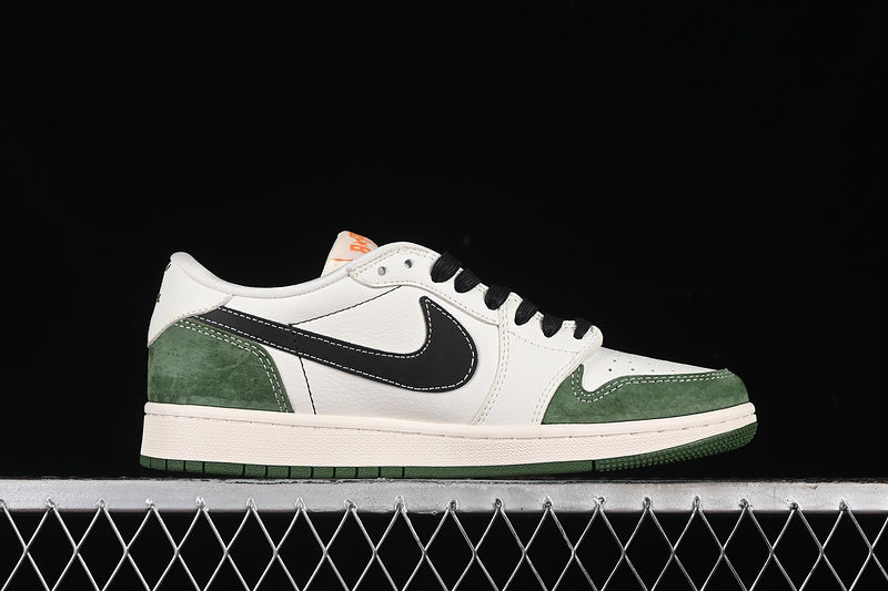 Nike Air Jordan 1 Low Bape Travis Scott Fragment Design OG SP Black White Green Sneakers
