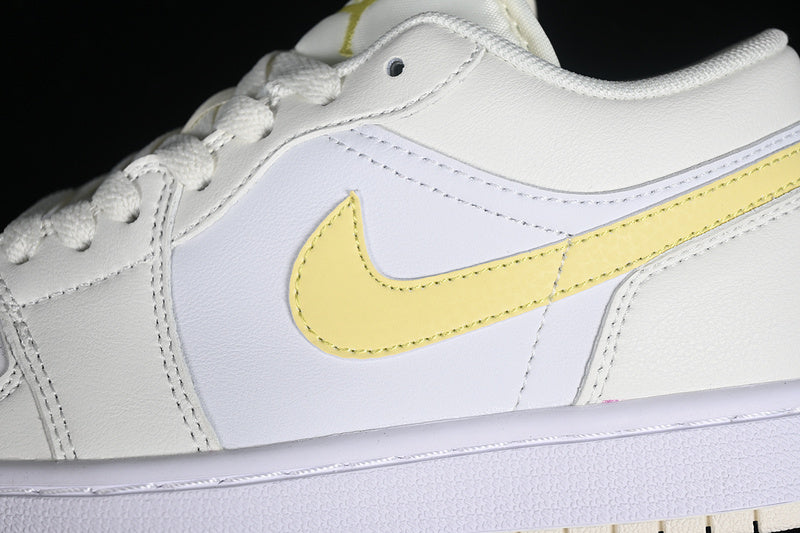 Nike Air Jordan 1 Low Cream Yellow Sneakers