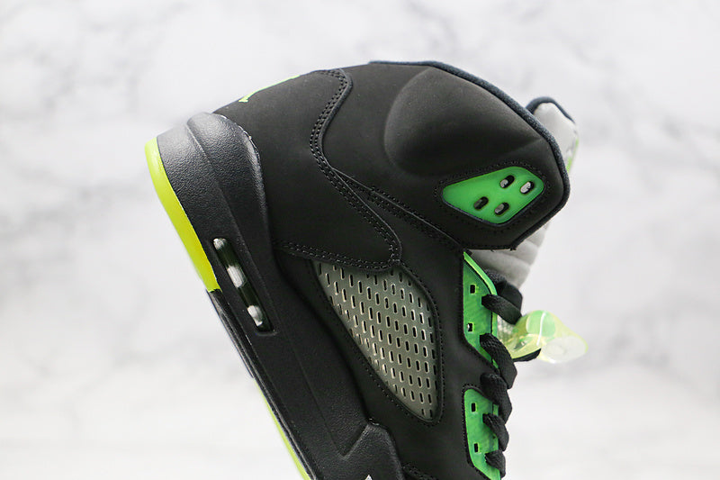 Nike Air Jordan 5 Retro Quai 54 Black Radiant Green Sneakers