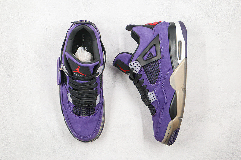 Nike Air Jordan 4 Retro Travis Scott Purple Sneakers
