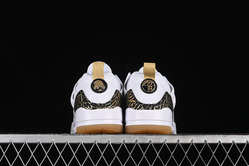 Nike Air Jordan Spizike Low Metallic Gold Black Cement White Sneakers