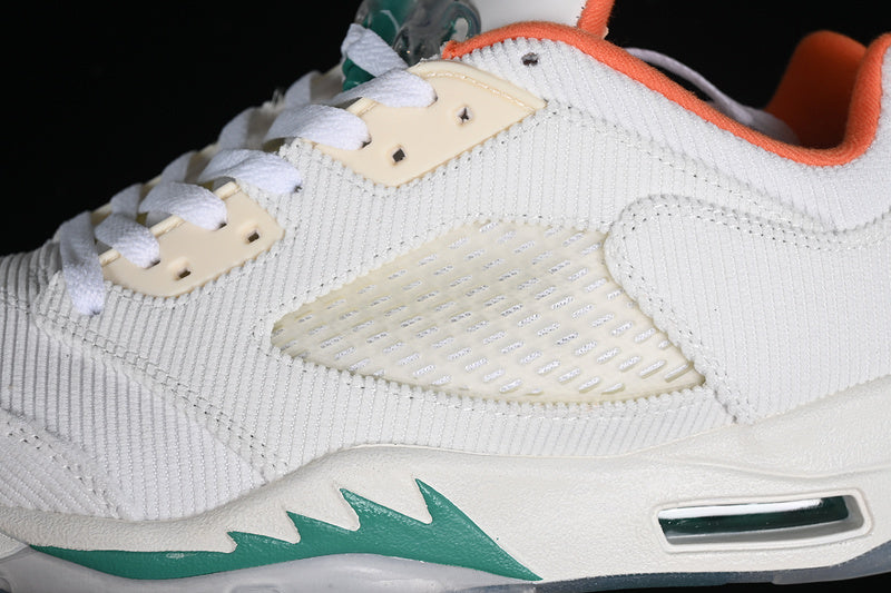 Nike Air Jordan 5 Low Golf NRG Lucky Good Sail Neptune Green White Sneakers