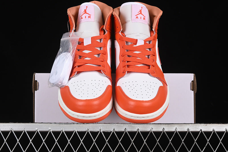 Nike Air Jordan 1 High White Orange Sneakers