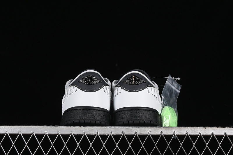 Nike Air Jordan 1 Low Method Of Make Black Sole White Grey Sneakers