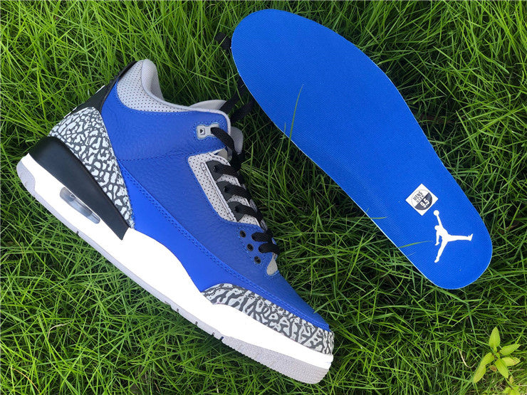 Nike Air Jordan 3 Retro Varsity Royal Cement Sneakers