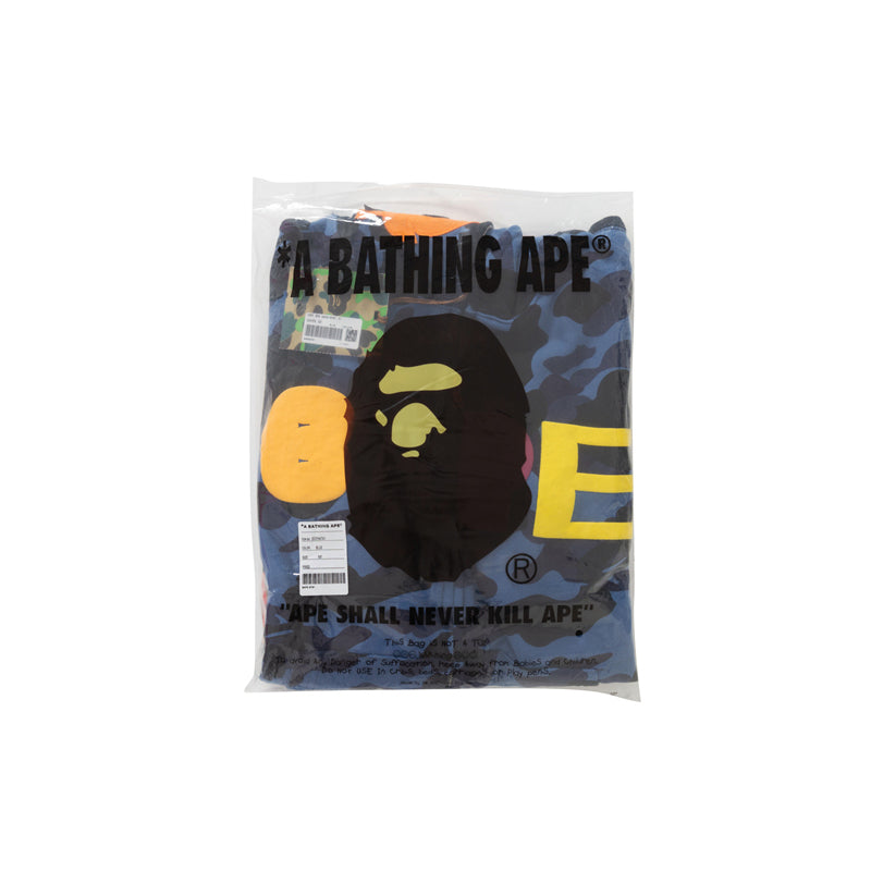 A Bathing Ape BAPE x READYMADE Tiger Head Foam Camouflage Hoodie Blue