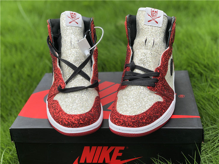 Nike Air Jordan 1 Retro High OG C2 "North Pole Chicago" Red White Flash drill Sneakers