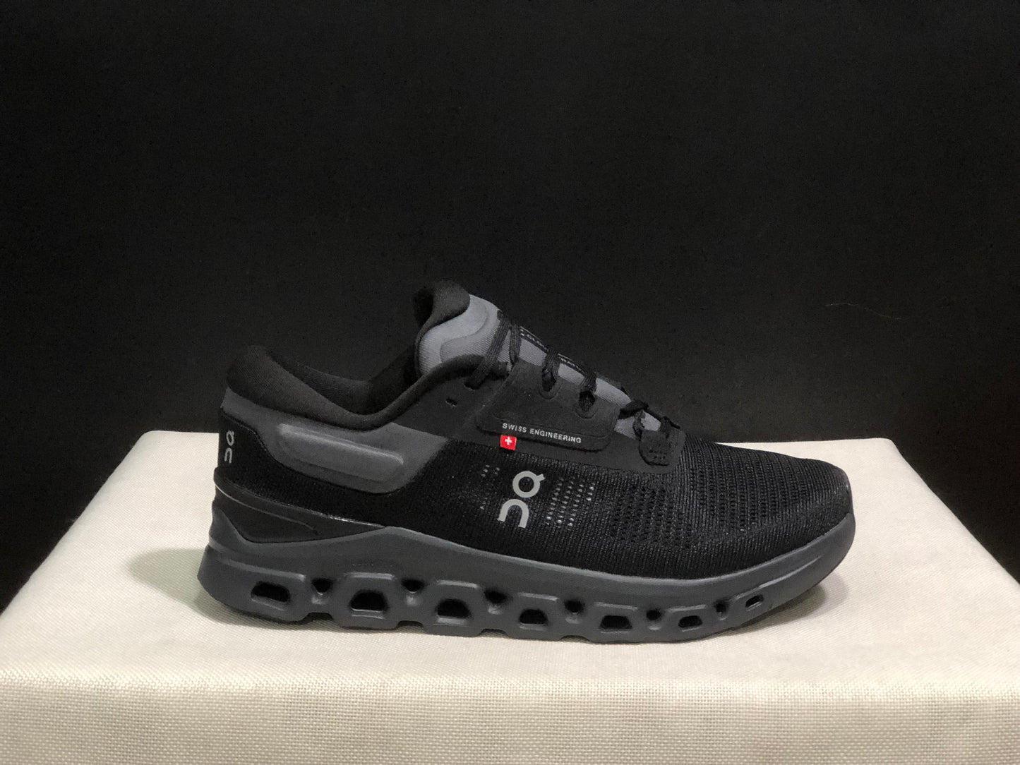 On Running Cloudstratus 3 Anti-Slip Running Shoes Black