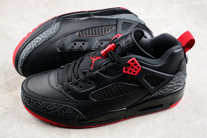 Nike Air Jordan Spizike Low Bred Black Gym Red Cool Grey Sail Sneakers