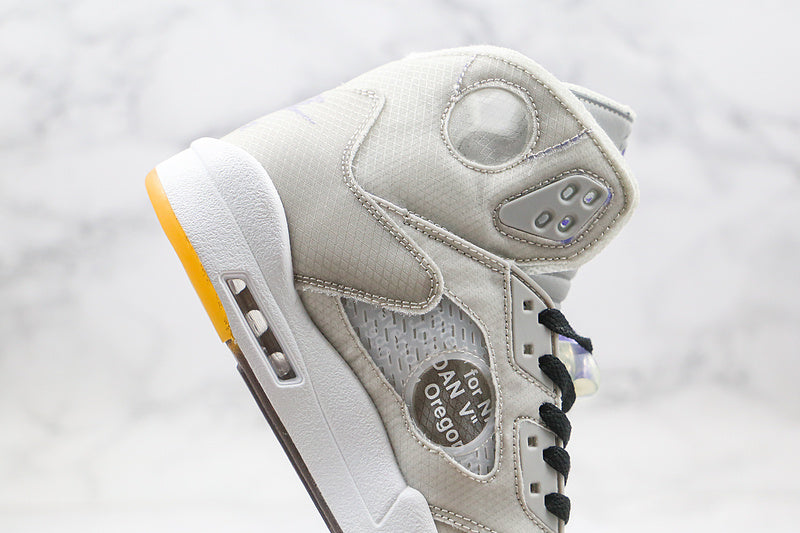 Nike Air Jordan 5 Retro Off-White Ash Wood Green Sneakers