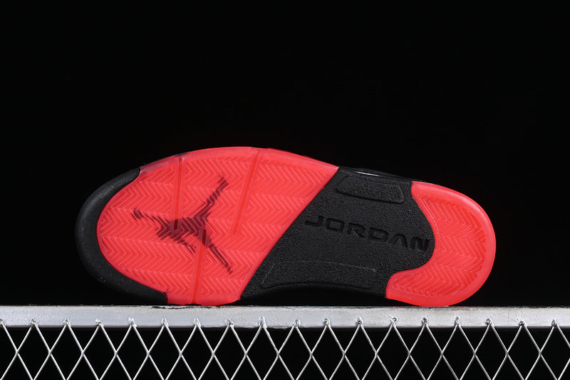 Nike Air Jordan 5 Retro Low Gym Red Metallic Hematite Black Sneakers