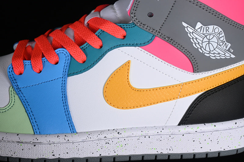 Nike Air Jordan 1 Mid SE MultiColor Sneakers