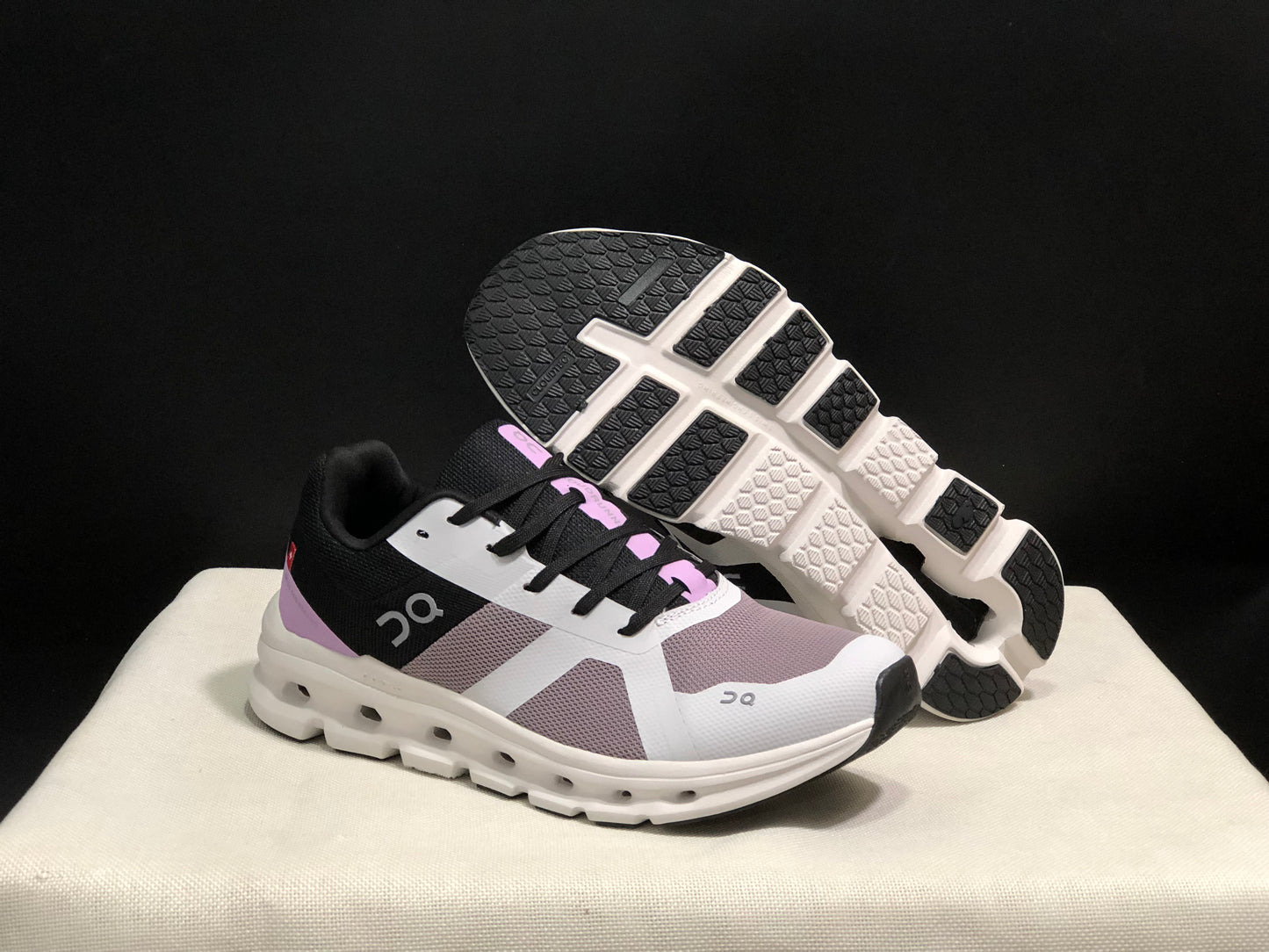 On Running Cloudrunner Anti-Slip Sports Running Shoes Heron/Black