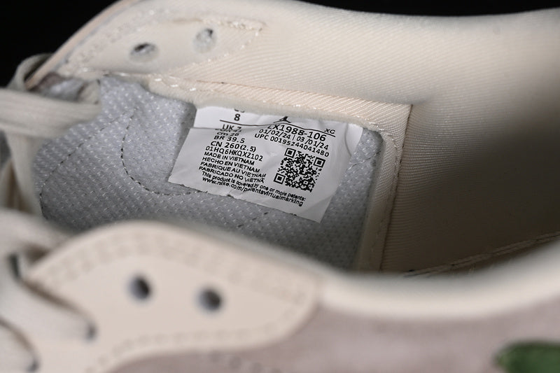 Nike Air Jordan 1 Low OG SP Off-White Travis Scott Fragment Design Green Grey Sneakers