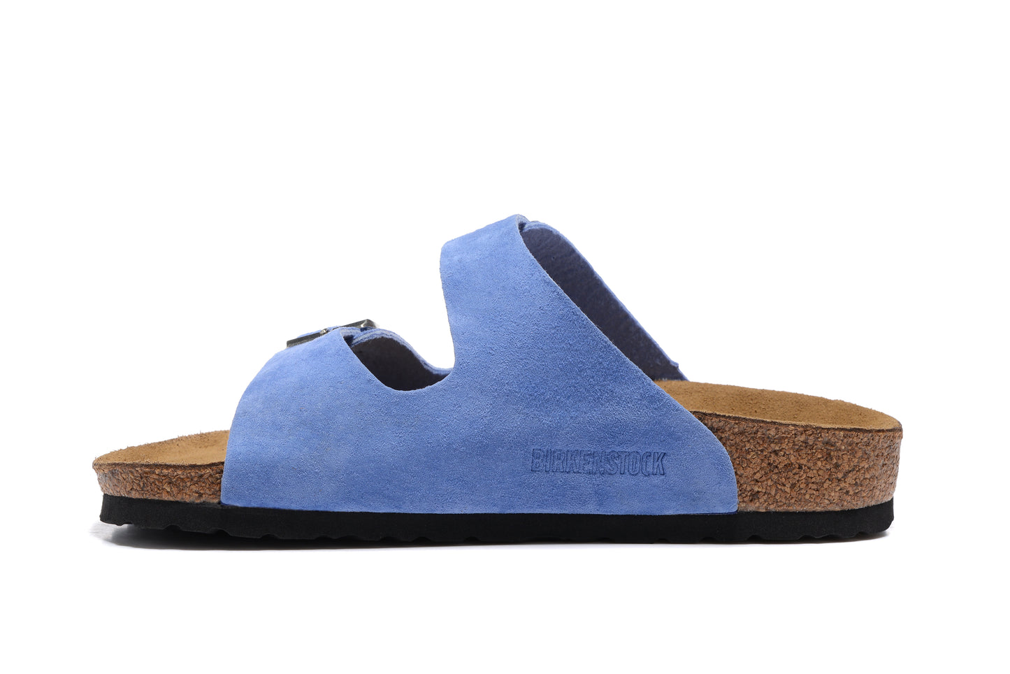 Birkenstock Arizona Sky Blue Two Buckle Suede Leather Sandal