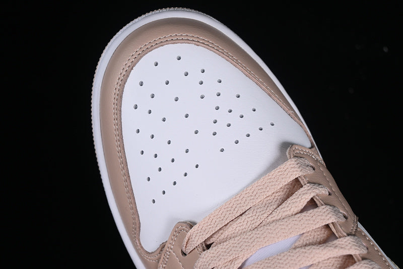 Nike Air Jordan 1 Low White Particle Beige Sneakers