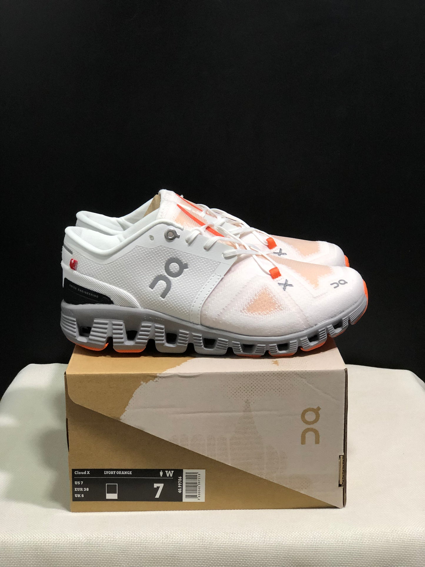 On Running Cloud X3 Shift Multi-Functional Running Shoes Ivory/Orange